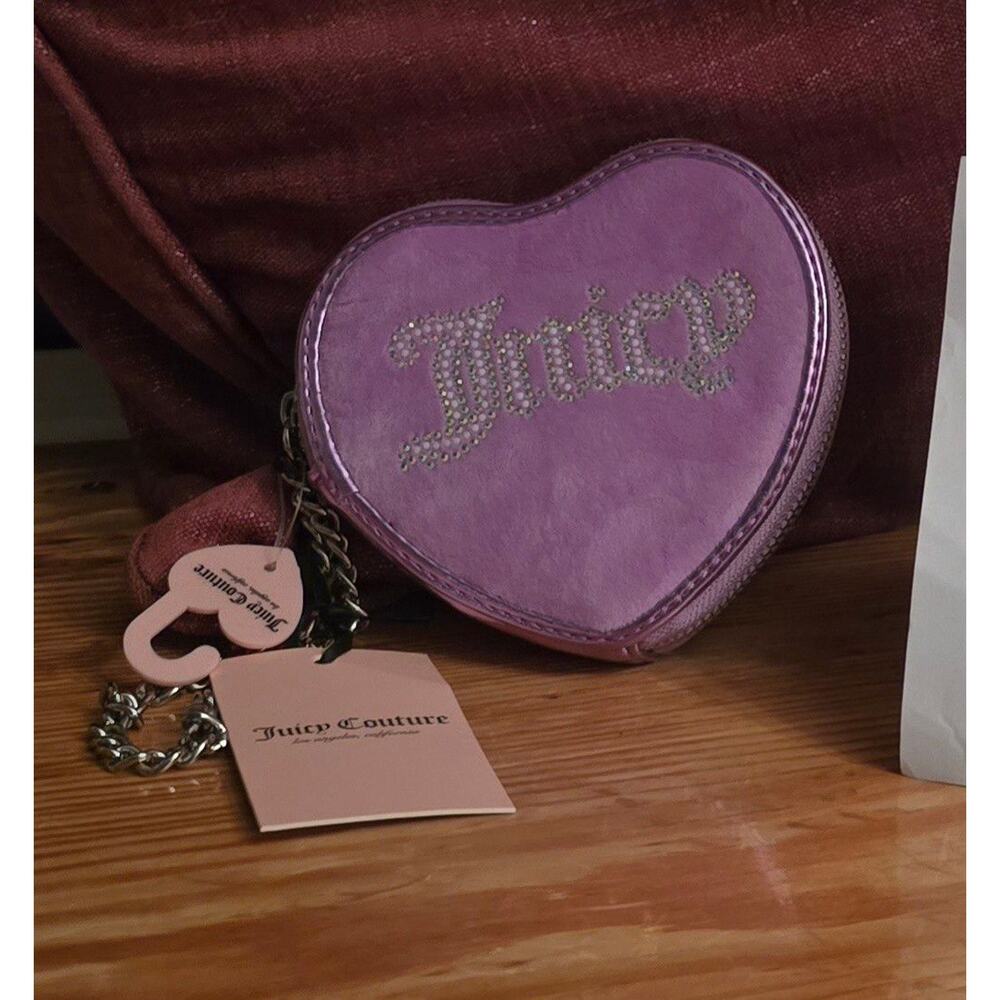 💜 Juicy Couture Purple Wristlet – Royal Glam on the Go 💜